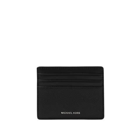 buy now michael kors men's harrison leather card case mocha|Harrison Crossgrain Leather Tall Card Case .